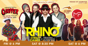 Lineup of Entertainment at Wabasso 125th Celebration Infographic