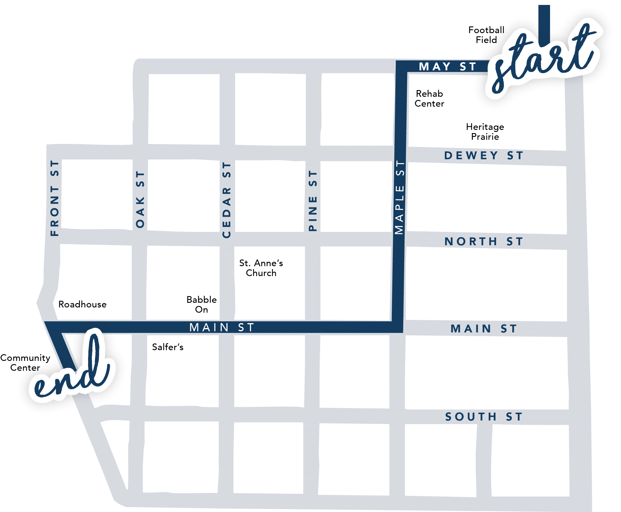 Wabasso Winterfest Torchlight Parade Map