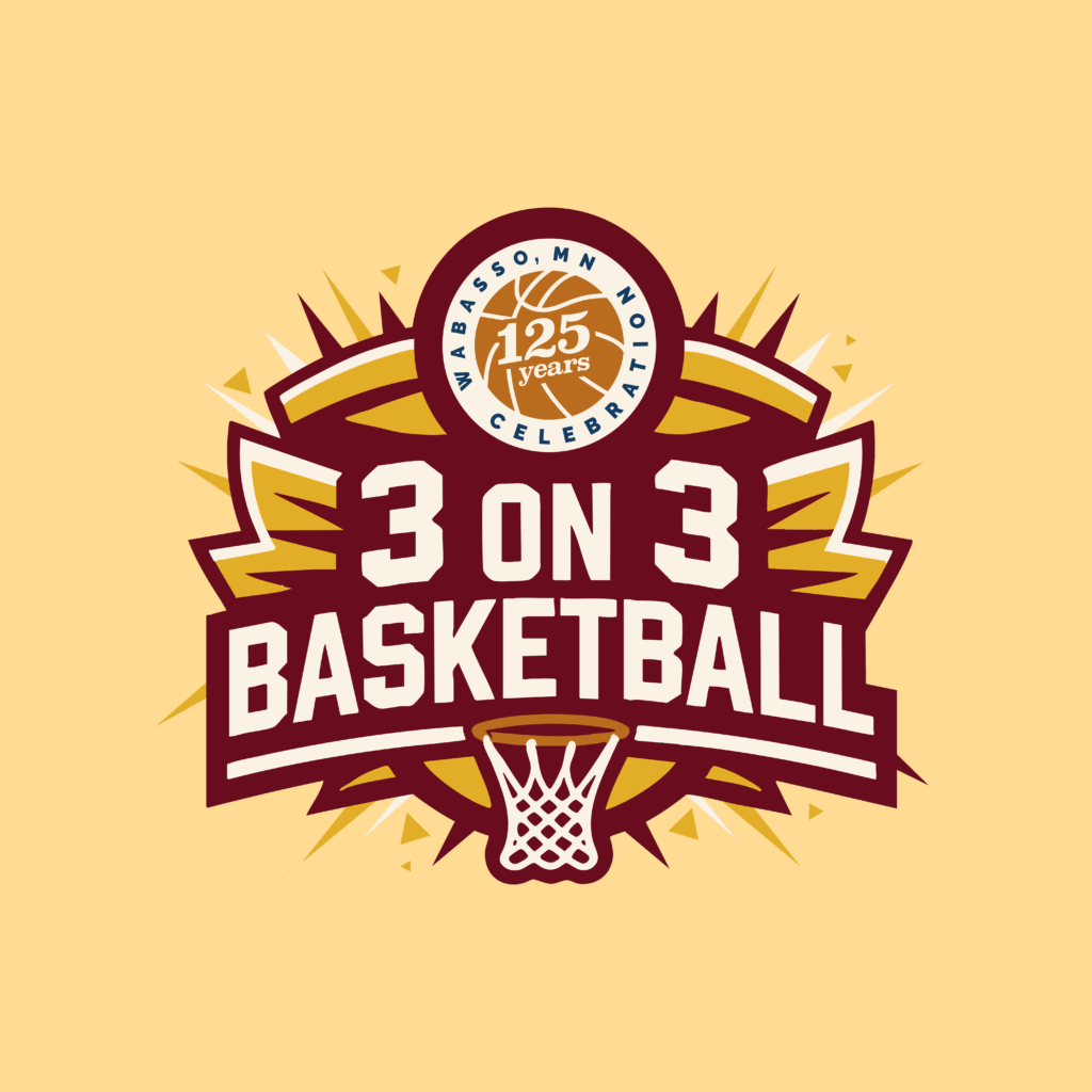 Wabasso 125th 3 on 3 Basketball Tournament Logo